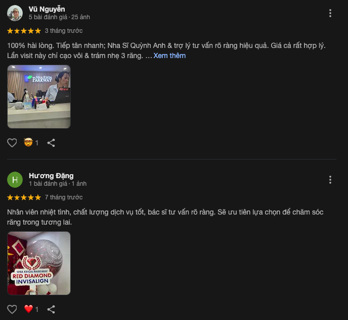 Đánh giá từ khách hàng