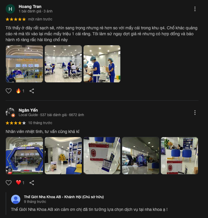 Đánh giá của khách hàng