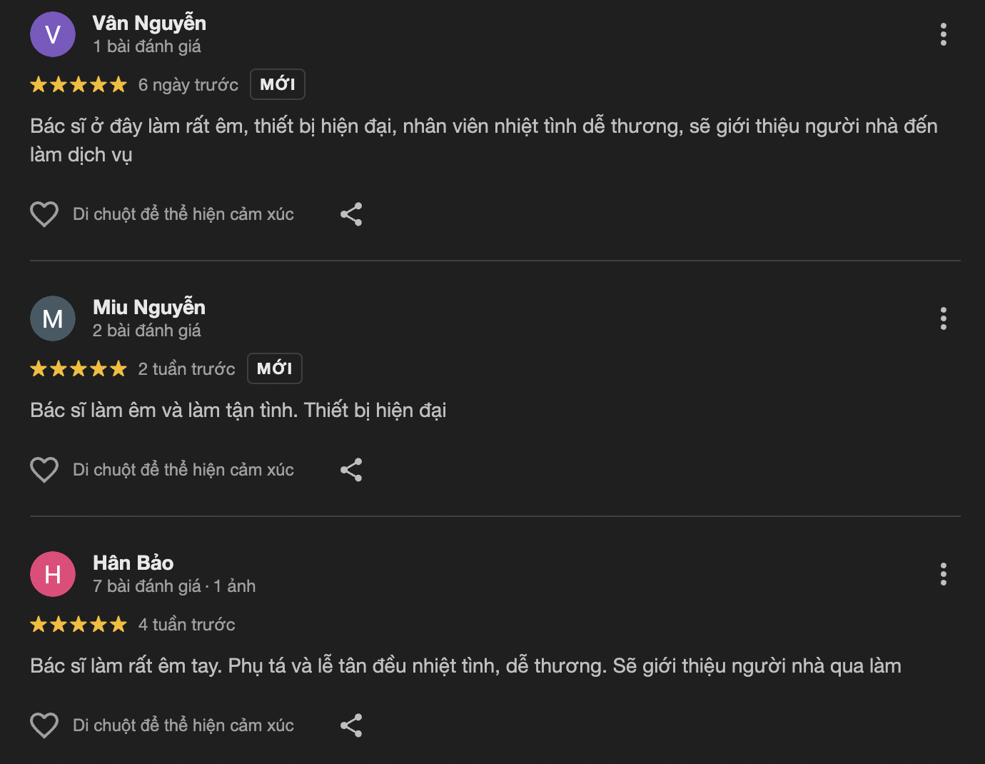 Đánh giá từ khách hàng