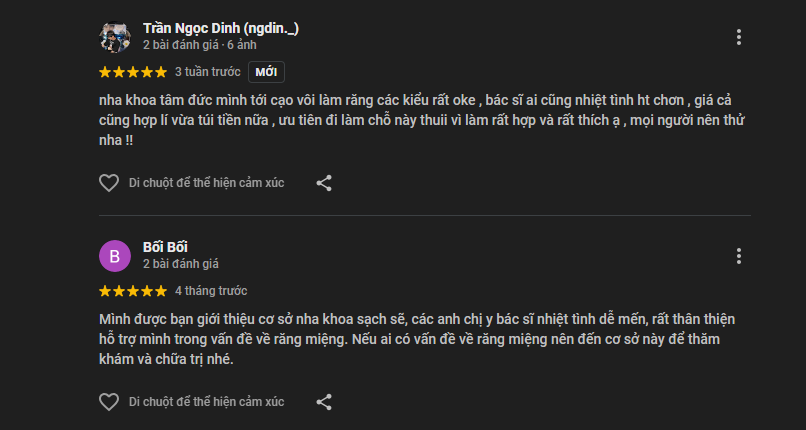 Đánh giá của khách hàng