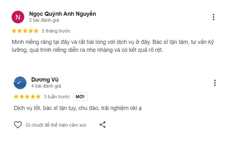 Đánh giá khách hàng