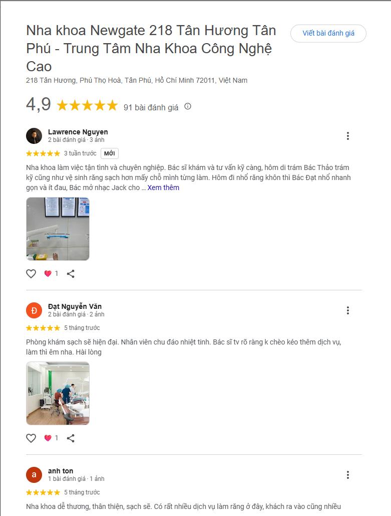 Đánh giá từ khách hàng