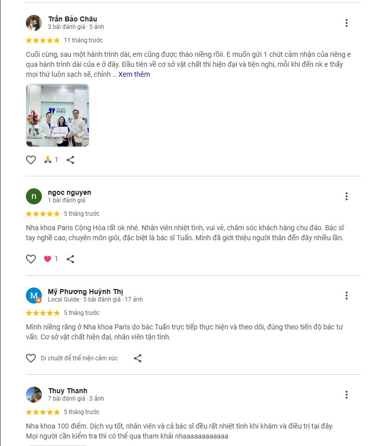 Đánh giá từ khách hàng