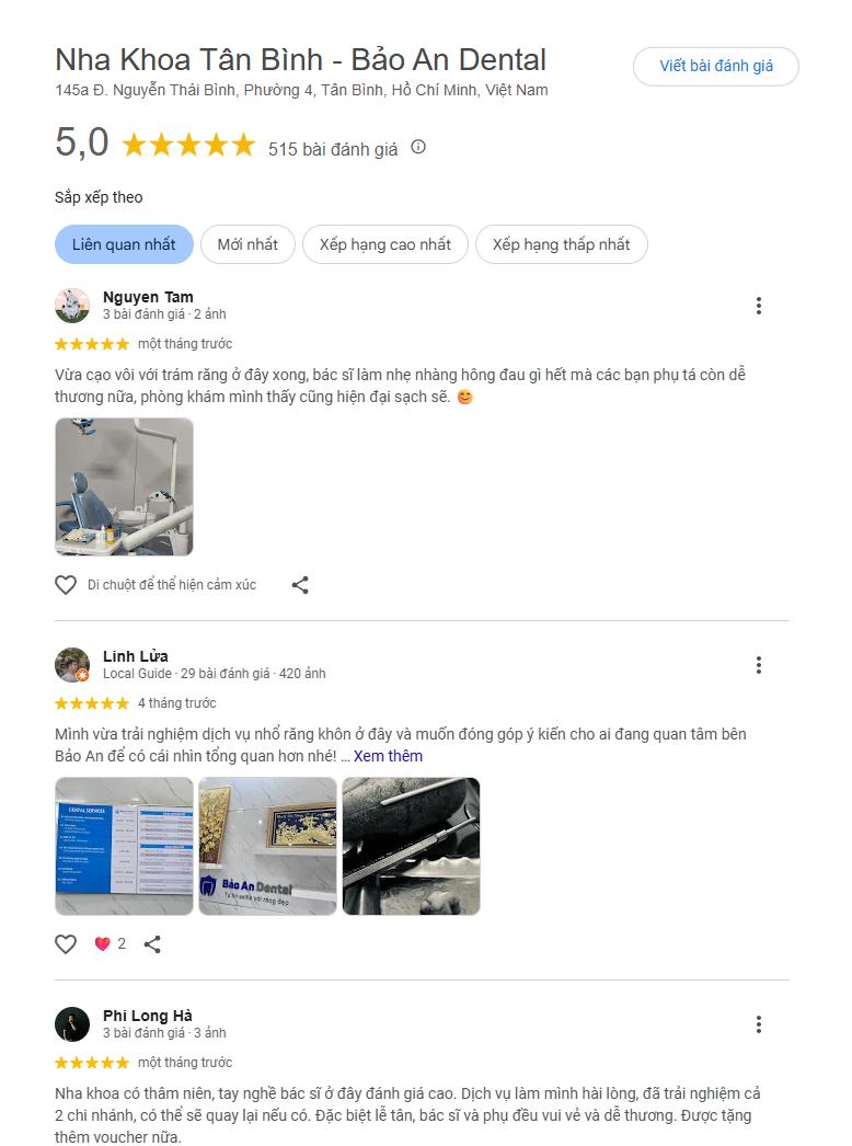 Đánh giá của khách hàng