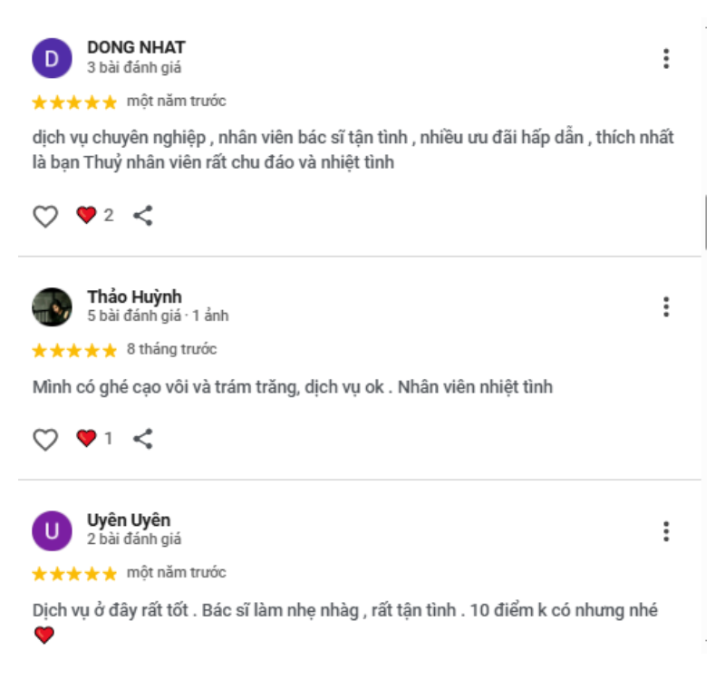 Đánh giá của khách hàng