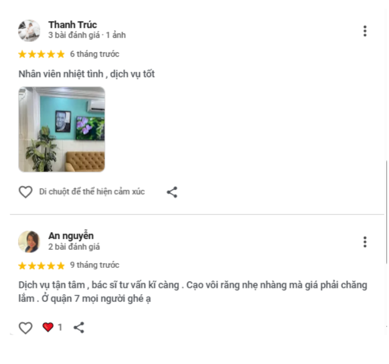 Đánh giá của khách hàng