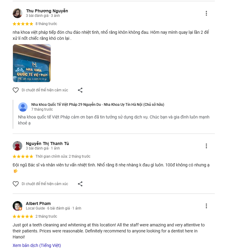 Đánh giá về Việt Pháp