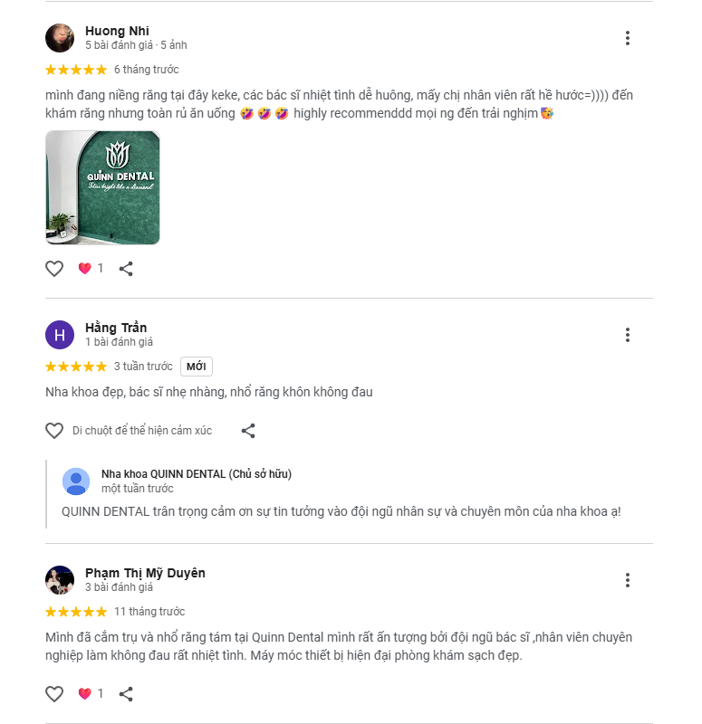 Đánh giá về Quinn Dental