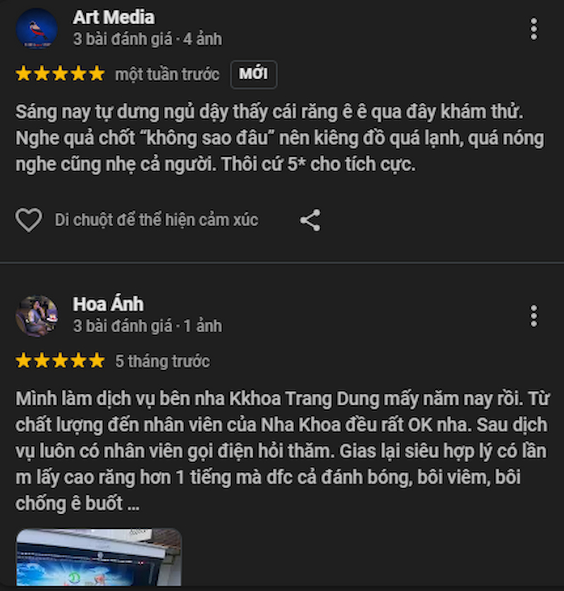 Đánh giá về Trang Dung