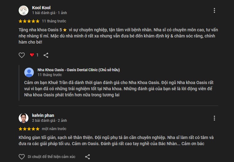 Đánh giá về Oasis