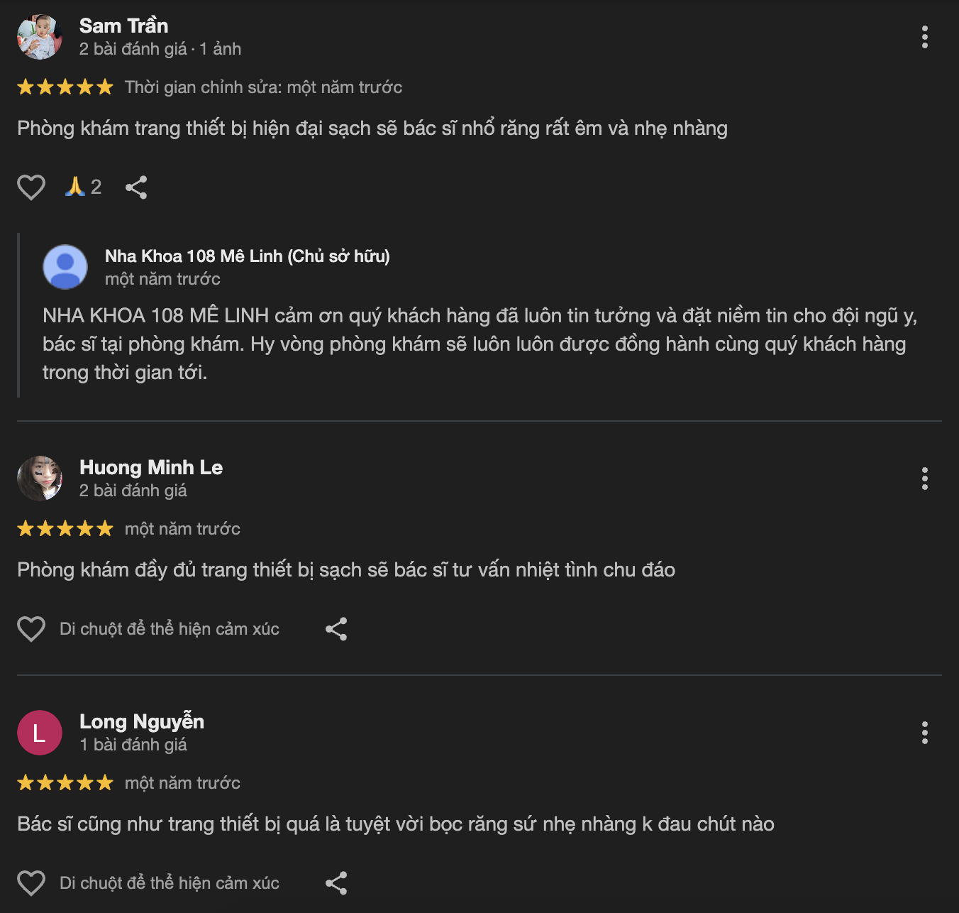 Đánh giá về 108 Mê Linh