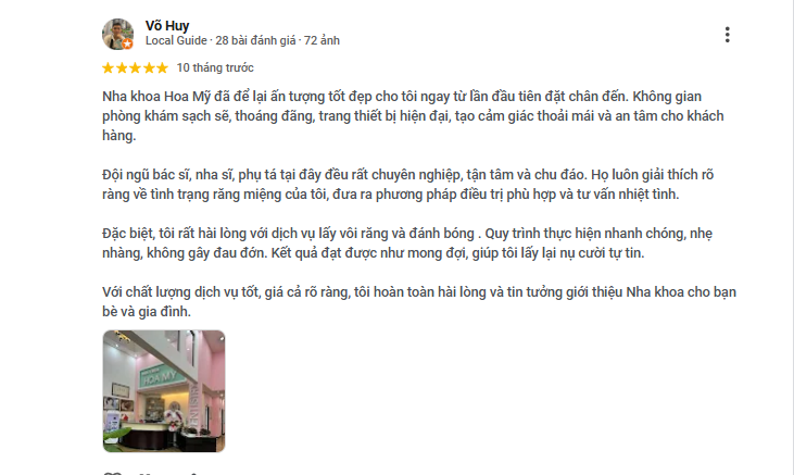 Nhận xét về Hoa Mỹ