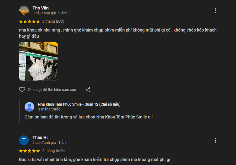 Nhận xét về Tâm Phúc Smile