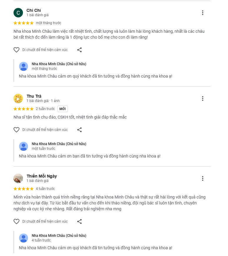 Đánh giá về Minh Châu