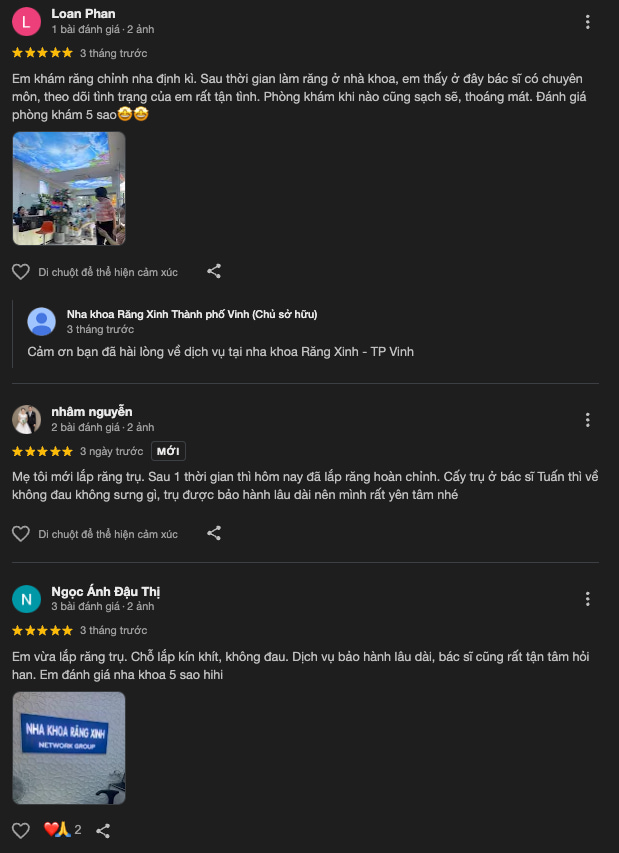 Đánh giá về Răng Xinh