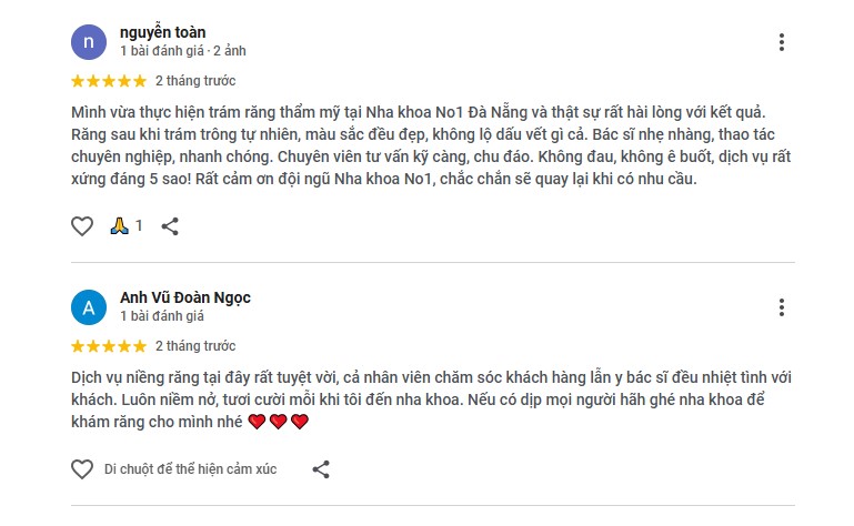 Đánh giá về No1 Đà Nẵng