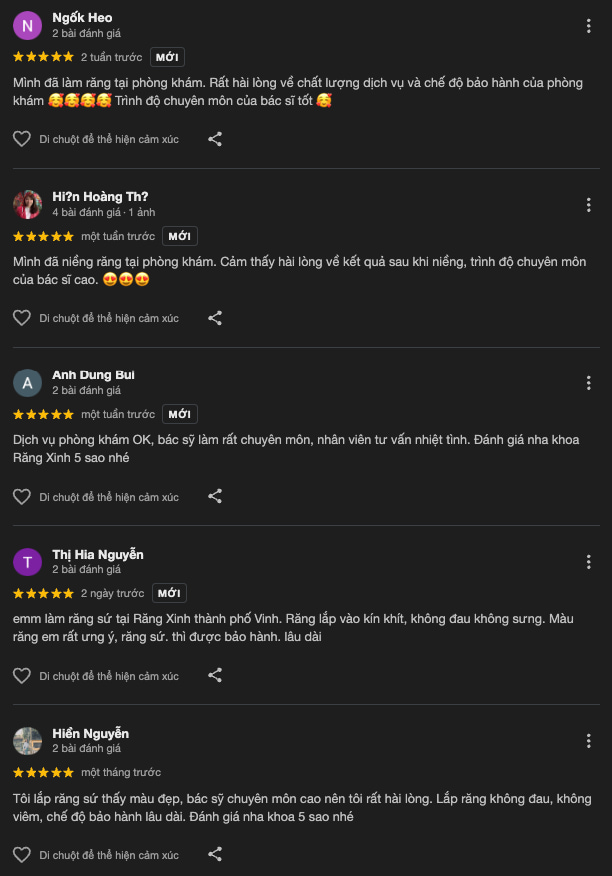 Đánh giá về Răng Xinh