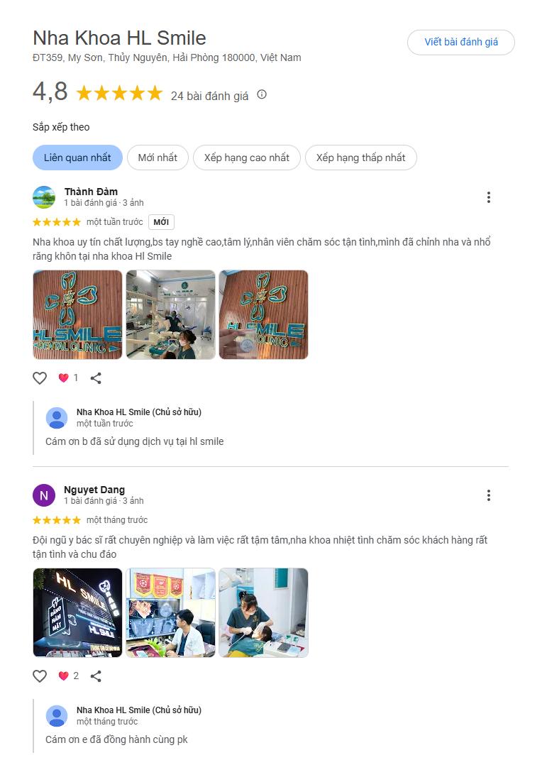 Đánh giá về HL Smile