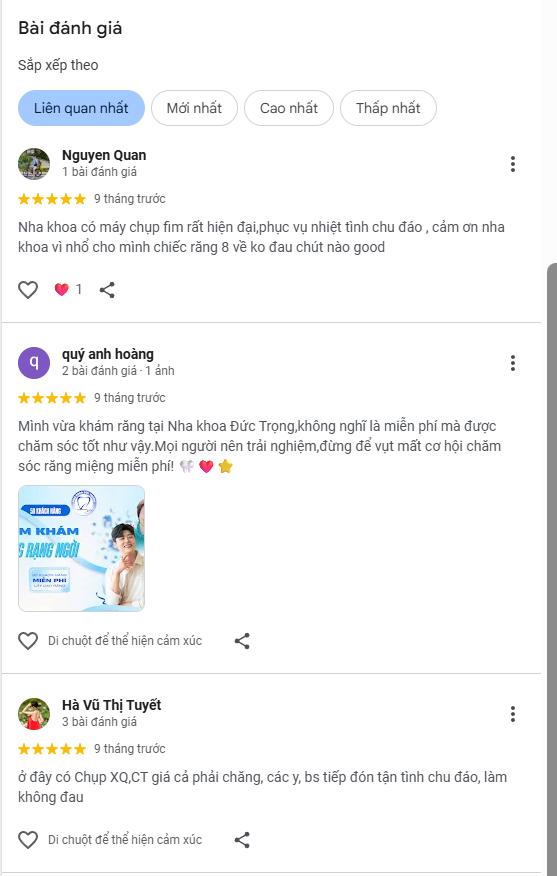 Đánh giá về Đức Trọng